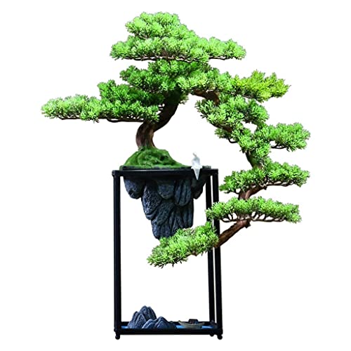 GLETSF Künstliche Pflanzen Für Den Innenbereich, Künstlicher Bonsai, Zen-Dekoration, Gefälschter Bonsai-Baum, Steingarten, Metallhalterung, Weiße Keramik, Wohnzimmer- Und Büro-D GLETSF Künstliche Pflanzen Für Den Innenbereich, Künstlicher Bonsai, Zen-Dekoration, Gefälschter Bonsai-Baum, Steingarten, Metallhalterung, Weiße Keramik, Wohnzimmer- Und Büro-D von GLETSF