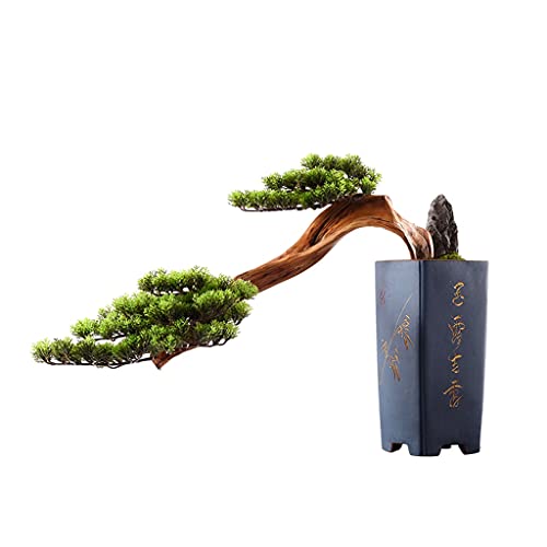 GLETSF Künstlicher Baum, Künstlicher Baum Bonsai, Chinesischer Keramik-Blumentopf, Simuliert Einladende Kiefern-Topfpflanze, Klare Linien, Einfache Und Natürliche Wohnzimmer-Home-Off GLETSF Künstlicher Baum, Künstlicher Baum Bonsai, Chinesischer Keramik-Blumentopf, Simuliert Einladende Kiefern-Topfpflanze, Klare Linien, Einfache Und Natürliche Wohnzimmer-Home-Off von GLETSF