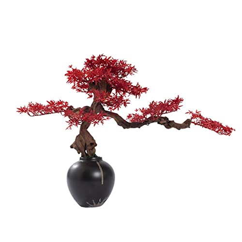 GLETSF Künstlicher Baum, Künstlicher Bonsai-Baum, Realistischer Roter Ahornbaum, Strukturierter Keramik-Blumentopf, Silikon-Simulation Eines Roten Ahornblatts, Wohnzimmer-/Büro-Dekor GLETSF Künstlicher Baum, Künstlicher Bonsai-Baum, Realistischer Roter Ahornbaum, Strukturierter Keramik-Blumentopf, Silikon-Simulation Eines Roten Ahornblatts, Wohnzimmer-/Büro-Dekor von GLETSF