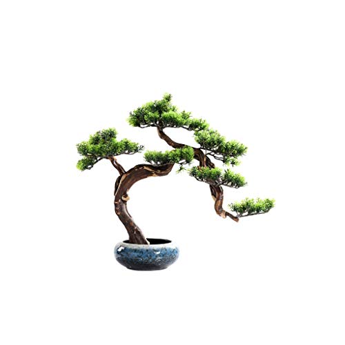 GLETSF Künstlicher Baum, Neue Chinesische Simulationskiefer, Bonsai, Simulationsbaum, Gartendekoration Für Den Außenbereich, Simulationsbaum, Gefälschte Topfpflanze, Höhe 19,68 Zoll, von GLETSF