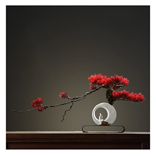GLETSF Künstlicher Bonsai, Kunstpflanzen, Bonsai-Baum, Kunstpflanzen, Topfornamente, Dekoration Für Zuhause, Badezimmer, Veranda, Bauernhaus, Innen- Und Außenbereich, Kunstpflan-Red GLETSF Künstlicher Bonsai, Kunstpflanzen, Bonsai-Baum, Kunstpflanzen, Topfornamente, Dekoration Für Zuhause, Badezimmer, Veranda, Bauernhaus, Innen- Und Außenbereich, Kunstpflan-Red von GLETSF