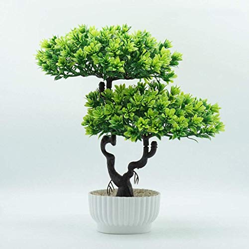 GLETSF Künstlicher Bonsai-Baum, Künstliche Einladende Kiefer, Simulation, Grüne Pflanze Im Topf, Heim, Wohnzimmer, Grüne Wertdekoration, Innenfensterbank, Künstlicher Baum, Küns-A GLETSF Künstlicher Bonsai-Baum, Künstliche Einladende Kiefer, Simulation, Grüne Pflanze Im Topf, Heim, Wohnzimmer, Grüne Wertdekoration, Innenfensterbank, Künstlicher Baum, Küns-A von GLETSF