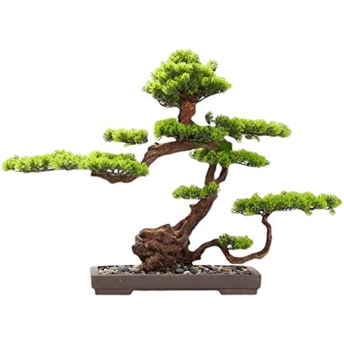 GLETSF Künstlicher Bonsai-Baum, Künstlicher Bonsai, Einladender Kiefernbaum, Künstliche Topfpflanze, Schreibtisch-Display, 50,8 cm, Simulation Topfpflanze, Dekorative Schreibtisch-to GLETSF Künstlicher Bonsai-Baum, Künstlicher Bonsai, Einladender Kiefernbaum, Künstliche Topfpflanze, Schreibtisch-Display, 50,8 cm, Simulation Topfpflanze, Dekorative Schreibtisch-to von GLETSF