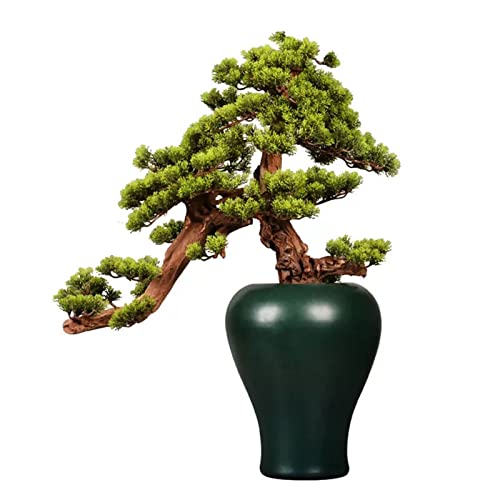 GLETSF Künstlicher Bonsai-Baum, Künstlicher Bonsai-Baum, Neue Chinesische Große Simulation, Willkommens-Kiefer-Bonsai-Baum, Heim-Wohnzimmer-Büro-Desktop-Dekor, Gefälschter Baum, GLETSF Künstlicher Bonsai-Baum, Künstlicher Bonsai-Baum, Neue Chinesische Große Simulation, Willkommens-Kiefer-Bonsai-Baum, Heim-Wohnzimmer-Büro-Desktop-Dekor, Gefälschter Baum, von GLETSF