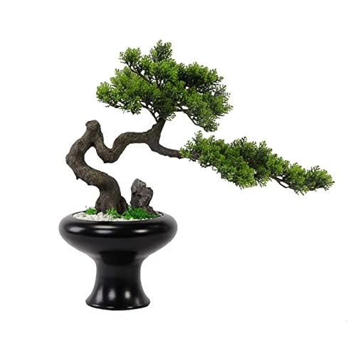 GLETSF Künstlicher Bonsai-Baum, Künstlicher Bonsai-Baum, Rotes Ahornblatt, Simulation Von Bonsai-Bäumen, Für Den Innenbereich, Wohnzimmer, Grün, Willkommens-Kiefern-Bonsai-Baum,-Green GLETSF Künstlicher Bonsai-Baum, Künstlicher Bonsai-Baum, Rotes Ahornblatt, Simulation Von Bonsai-Bäumen, Für Den Innenbereich, Wohnzimmer, Grün, Willkommens-Kiefern-Bonsai-Baum,-Green von GLETSF