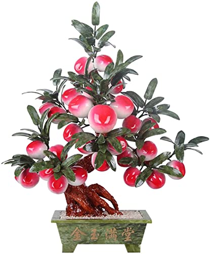 GLETSF Künstlicher Bonsai-Pfirsichbaum, 57,1 cm, Künstlicher Topf-Desktop-Display, Heim- Und Bürodekoration, Simulationsbaum GLETSF Künstlicher Bonsai-Pfirsichbaum, 57,1 cm, Künstlicher Topf-Desktop-Display, Heim- Und Bürodekoration, Simulationsbaum von GLETSF