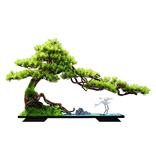 GLETSF Simulationsbaum, Künstlicher Bonsai-Baum, Weißer Keramikkranich, Keramik-Steingarten Und Blauer Feiner Sand, Schreibtischdekoration, Verwendet Für Die Dekoration Von Wohnzimme GLETSF Simulationsbaum, Künstlicher Bonsai-Baum, Weißer Keramikkranich, Keramik-Steingarten Und Blauer Feiner Sand, Schreibtischdekoration, Verwendet Für Die Dekoration Von Wohnzimme von GLETSF