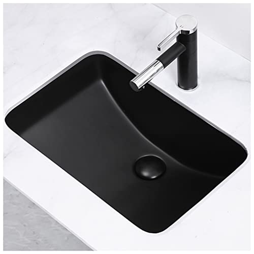 GLETSF Unterbauwaschbecken Aus Keramik, Rechteckig, Mit Wasserhahn Und Abflussset GLETSF Unterbauwaschbecken Aus Keramik, Rechteckig, Mit Wasserhahn Und Abflussset von GLETSF
