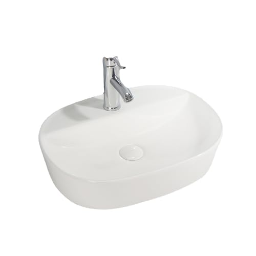 GLETSF Waschbecken Für Das Badezimmer, Aufsatzwaschbecken, Modernes, Schlichtes, Ovales Aufsatzwaschbecken, Kunstwaschbecken, Keramikwaschbecken Auf Badezimmerschrank Mit Wasser GLETSF Waschbecken Für Das Badezimmer, Aufsatzwaschbecken, Modernes, Schlichtes, Ovales Aufsatzwaschbecken, Kunstwaschbecken, Keramikwaschbecken Auf Badezimmerschrank Mit Wasser von GLETSF