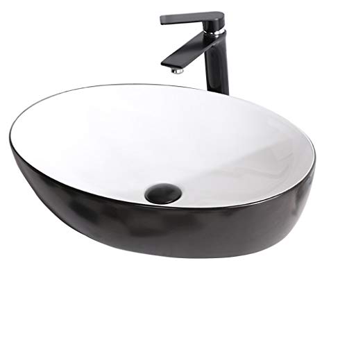 GLETSF Waschtische & Waschtische Badezimmerwaschbecken Keramikwaschbecken Schwarz Home Creative Aufsatzwaschbecken Mit Wasserstecker Badezimmermöbel Rund Geschenk GLETSF Waschtische & Waschtische Badezimmerwaschbecken Keramikwaschbecken Schwarz Home Creative Aufsatzwaschbecken Mit Wasserstecker Badezimmermöbel Rund Geschenk von GLETSF