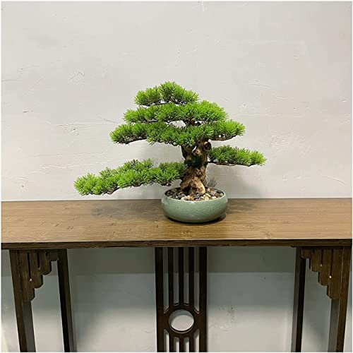 Künstliche Bonsai-Kiefer, 11 Zoll Große Künstliche Topfpflanze, Desktop-Display, Geeignet Als Dekoration Für Zuhause Und Das Büro von GLETSF