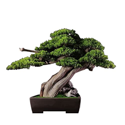 Künstlicher Kleiner Bonsai-Baum, Künstliche Bonsai-Begrünung, Keramiktopf, Simulation Im Topf, Für Den Innenbereich, Wohnzimmer, Eingang, Grünpflanze, Dekoration, Ornamen von GLETSF