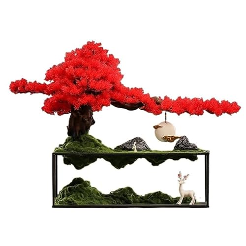 Künstlicher Kleiner Bonsai-Baum, Simulation Einladender Kiefernornamente, Kreativer Bonsai-Dekor Im Chinesischen Stil Für Eingangsbereich, Büro, Wohnzimmer, Hotelrezeptio-C Künstlicher Kleiner Bonsai-Baum, Simulation Einladender Kiefernornamente, Kreativer Bonsai-Dekor Im Chinesischen Stil Für Eingangsbereich, Büro, Wohnzimmer, Hotelrezeptio-C von GLETSF