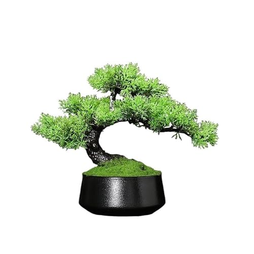 Künstlicher Kleiner Bonsai-Baum, Simulation Von Grünpflanzen, Einladende Kiefern-Bonsai-Ornamente, Kunstbaum, Glücksbaum, Kleine Topfpflanzen, Innendekoration Für Den Sch-F Künstlicher Kleiner Bonsai-Baum, Simulation Von Grünpflanzen, Einladende Kiefern-Bonsai-Ornamente, Kunstbaum, Glücksbaum, Kleine Topfpflanzen, Innendekoration Für Den Sch-F von GLETSF