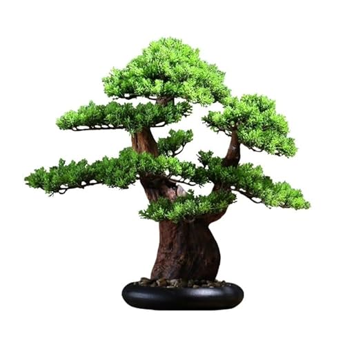 Künstlicher Kleiner Bonsai-Baum Im Chinesischen Stil, Simulation Einladender Kiefern-Bonsai-Ornamente, Grüne Zimmerpflanze, Topfpflanze, Wohnzimmer, Veranda, Landschaftsd-B Künstlicher Kleiner Bonsai-Baum Im Chinesischen Stil, Simulation Einladender Kiefern-Bonsai-Ornamente, Grüne Zimmerpflanze, Topfpflanze, Wohnzimmer, Veranda, Landschaftsd-B von GLETSF