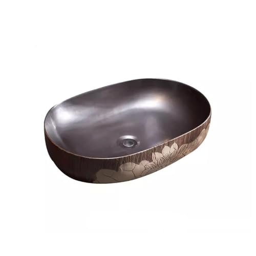Waschbecken Fürs Badezimmer, Aufsatzwaschbecken, Retro-Aufsatzwaschbecken, Kleine Größe, Für Zuhause, Balkon, Badezimmer, Rundes Waschbecken, Einzelwaschbecken-One Color-A Waschbecken Fürs Badezimmer, Aufsatzwaschbecken, Retro-Aufsatzwaschbecken, Kleine Größe, Für Zuhause, Balkon, Badezimmer, Rundes Waschbecken, Einzelwaschbecken-One Color-A von GLETSF