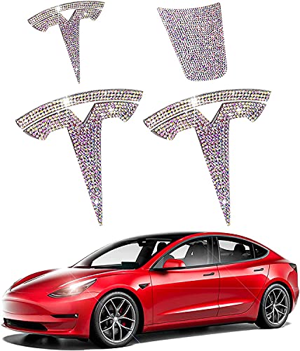 Tesla Model 3 Bling Diamond Tesla Logo Kristall Aufkleber Logo Kappen Diy Deko FüR Lenkrad Und Kofferraum Dekoration Tesla Model 3 Bling Diamond Tesla Logo Kristall Aufkleber Logo Kappen Diy Deko FüR Lenkrad Und Kofferraum Dekoration von GLFDYC