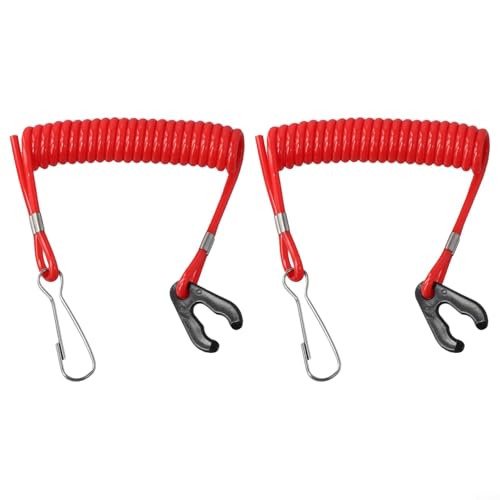 2 x Motor-Stopp-Schalter-Schlüsselband für Außenbordmotoren und Boote für Zündsicherung 2 x Motor-Stopp-Schalter-Schlüsselband für Außenbordmotoren und Boote für Zündsicherung von GLFLOW