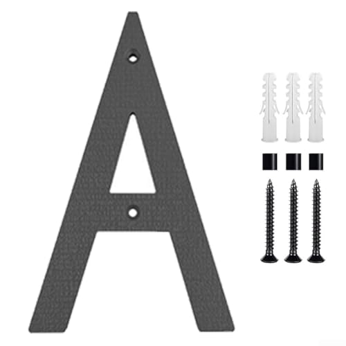 30,5 cm große Hausnummern, stilvolles mattschwarzes Finish, gebaut, um den Bedingungen im Freien standzuhalten, mit einfachem Montagematerial (A) von GLFLOW