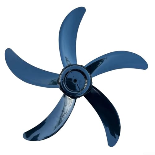 45,7 cm Ersatz-Lüfterblätter, 450 mm Durchmesser, 8 mm Mittelloch, ABS-Material, perfekt für die Verbesserung der Luftstromeffizienz Ihres Ventilators (schwarz) von GLFLOW