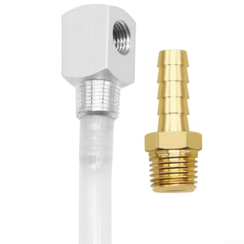 70948 Kraftstoffabsaugschlauchverbinder für Schiffskraftstofftanks mit hoher Dichte aus Polyethylen und Aluminium mit 3/8 NPT Außengewinde, 1/4 NPT Innengewinde von GLFLOW