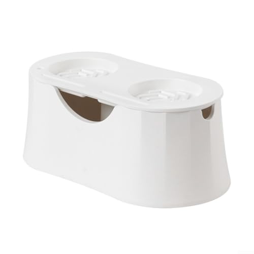 Abnehmbare Tamper-Matte, 2-in-1 Espresso-Klopfbox mit rutschfester Unterseite für Kaffeesatzentsorgung und Geräuschreduzierung beim Kaffeebrühen (weiß) von GLFLOW