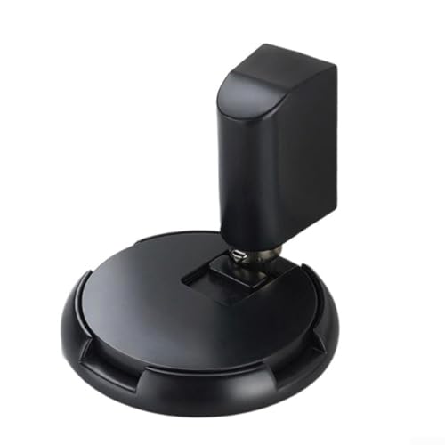 Bodentürstopper für den Innenbereich, robuste Sturmtür mit doppeltem Design ohne Loch und verstellbarem Touch-Hebel, kein Bohren erforderlich (schwarz) von GLFLOW