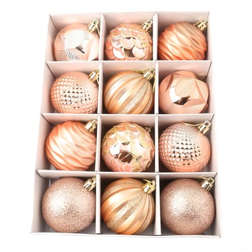 Charmante Weihnachtskugel-Ornamente für Feiertage und Veranstaltungen, 12 Stück von GLFLOW