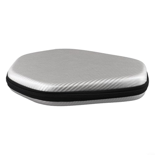 EVA Composite Tischtennisschlägertasche, wasserdicht und tragbar, Aufbewahrung für Paddel mit Tragegurt (Silber) von GLFLOW