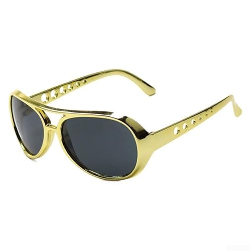 Einzigartige Halloween-Sonnenbrille in Vintage-Gold für Partys und Feiern (Tee) von GLFLOW