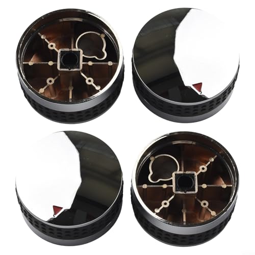 Essentielles Set mit vier einfach zu bedienenden Ersatz-Kontrollknöpfen für Ihren Grill, 58 mm von GLFLOW