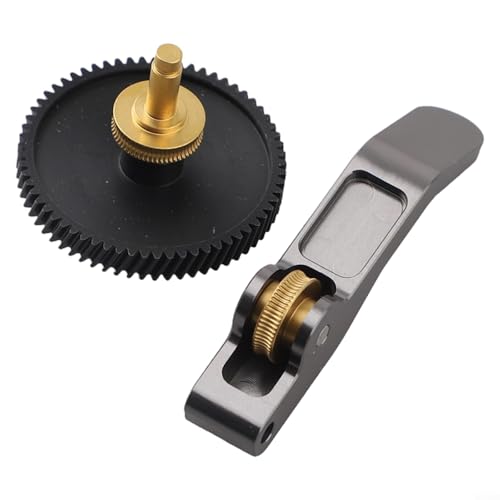 Extrudergetriebe für Bambu Lab A1 Mini für 3D-Drucker aus gehärtetem Stahl mit integriertem Schaft und Dual-Kugellagern für präzise Filamentzufuhr und genaue Schichtplatzierung (Gold) von GLFLOW