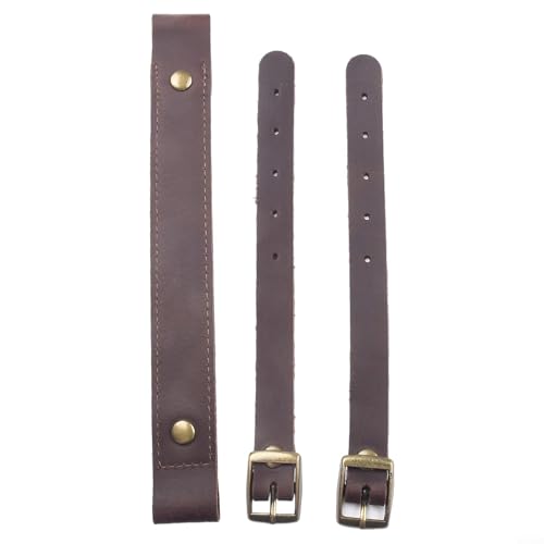 Fahrradrahmen-Tragegriff aus Leder für mehr Komfort beim Transport (Kaffee) von GLFLOW