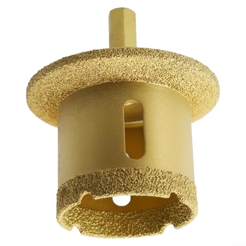 Fliesen- und Marmorbohrer mit gelötetem Diamant für schnelle, präzise Lochherstellung und Kompatibilität mit elektrischen Handbohrmaschinen (Dreikant 45-65) von GLFLOW