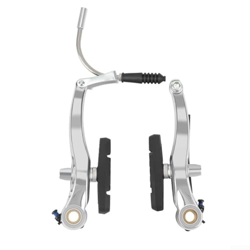 Für Faltrad V-Bremsen Set 2 Paar Bremsen vorne und hinten mit einstellbarer Rückprallkraft (Silber) von GLFLOW