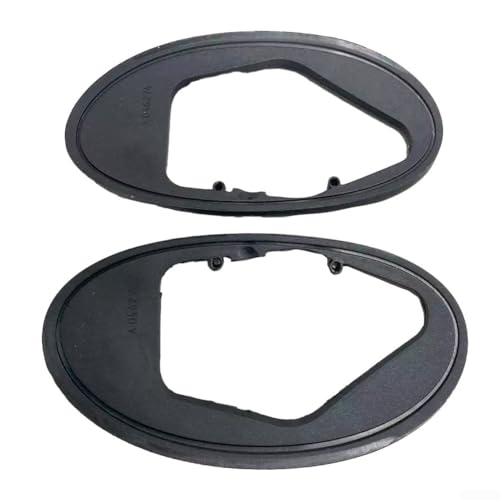 GLFLOW 1 Paar Seitenspiegeldichtung für R50 R52 R53 Cooper 2002–2008 OEM 51167058083 schwarz ABS von GLFLOW