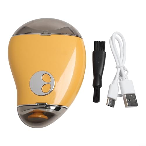 GLFLOW 2-in-1 elektrischer Nagelschleifer und Polierer mit 3 einstellbaren Geschwindigkeiten, kompaktes, leichtes ABS-Design, ergonomischer Griff (gelb) von GLFLOW