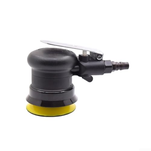 GLFLOW 3 Zoll Air Exzenterschleifer Profi Pneumatisches Polierwerkzeug 12000RPM mit Gummigriff für Auto Holz Metall von GLFLOW