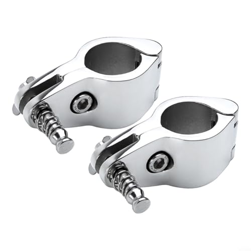 GLFLOW 316 Edelstahl Boot Bimini Top Fitting Scharnierbacke Slide Marine Rail Mount Hardware 22 mm 25 mm 30 mm 32 mm 38 mm Deckscharnier Yacht Markise Zubehör (22 mm) von GLFLOW