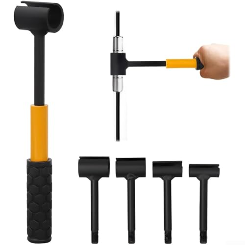 GLFLOW 4-in-1 verstellbares Stahl-Türscharnier-Richtwerkzeug mit Schraubenschlüssel für Stahlblechtüren und schnelle Reparaturausrichtung von GLFLOW