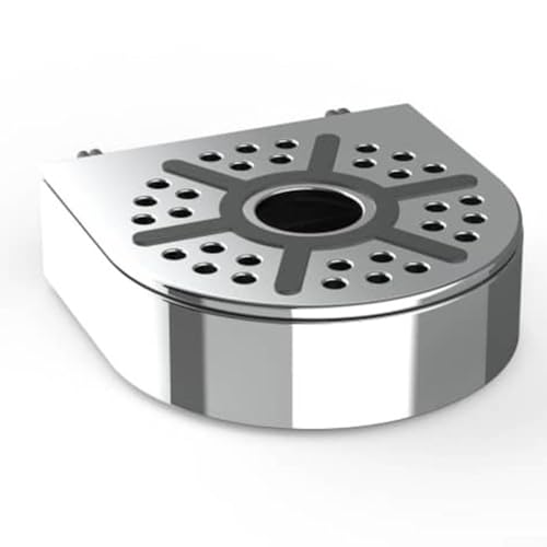 GLFLOW Ersatz-Tropfschale und Auslaufeimer für Kaffeemaschine, schwarzer Kunststoff, 9 x 8 x 3 cm, abnehmbares Design für Auslaufschutz (Tassen) von GLFLOW