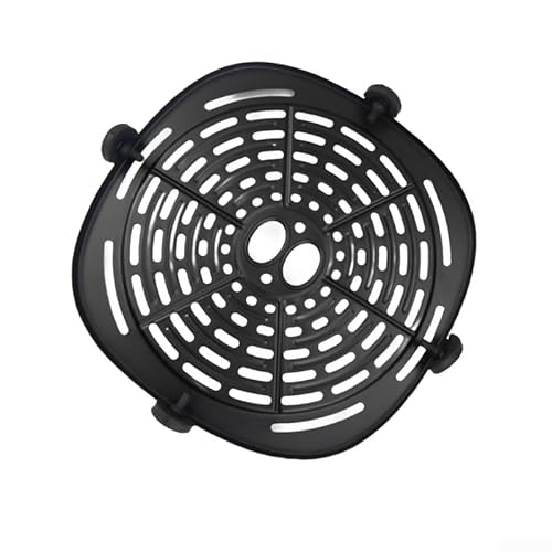 GLFLOW Ersatzschale für Luftfritteusen, 18 x 18 cm, schwarz, quadratisch, mit 4 Eckenschutz, leicht zu reinigen, 2 Stück von GLFLOW