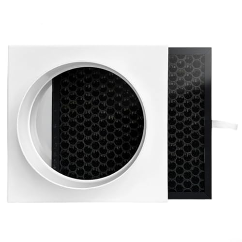GLFLOW HEPA-Luftfilterk, hocheffiziente Inline-Filtration für PVC-PE-Rohre, weiß, für die Belüftung zu Hause (160 mm), 1 Stück von GLFLOW