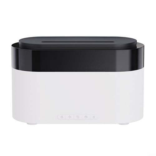 GLFLOW Nachtlicht-Luftbefeuchter, 150 ml Wassertank, mit Diffusor für ätherische Öle, 150 ml Kapazität, Geräuschreduzierung (weiß) von GLFLOW