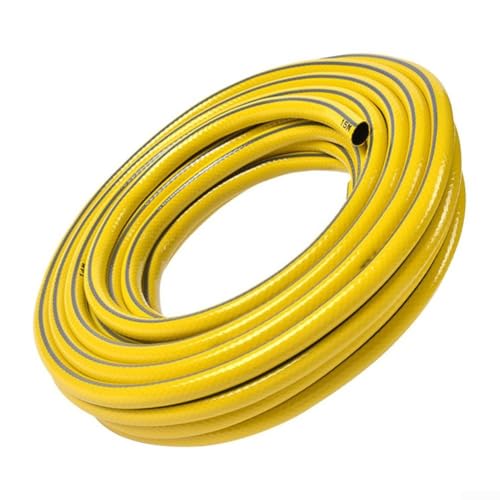 GLFLOW PVC-Gartenschlauch, 15 m/10 m/5 m, verdickt, Frostschutz, flexible Wasserleitung für Gartenarbeit, Autowäsche und Hofreinigung (10 m) von GLFLOW