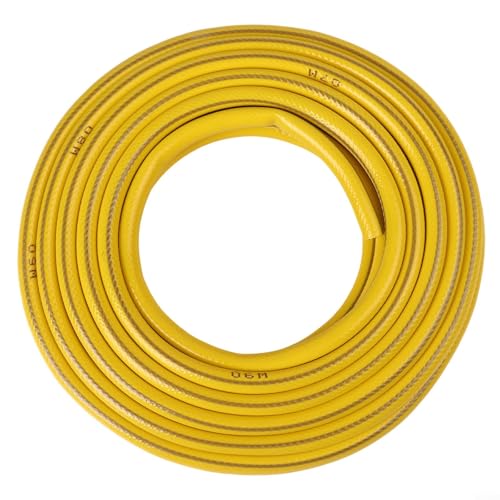 GLFLOW PVC-Gartenschlauch, 15 m/10 m/5 m, verdickt, Frostschutz, flexible Wasserleitung für Gartenarbeit, Autowäsche und Hofreinigung (15 m) von GLFLOW