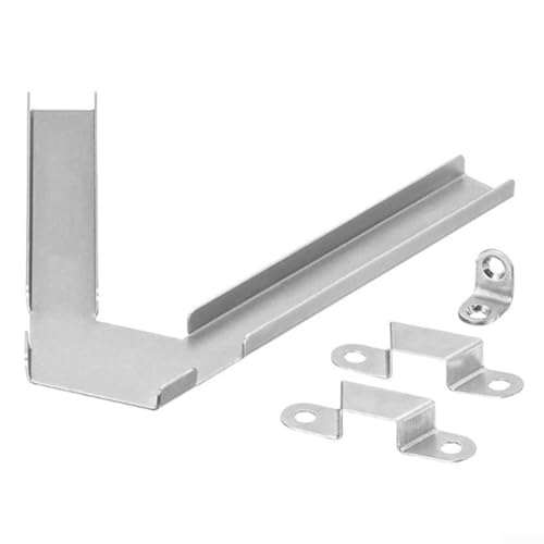 GLFLOW Verzinktes Eck-Hardware-Kit Bücherregale unterstützt sichere und stabile Eckmontage zur Speicheroptimierung von GLFLOW