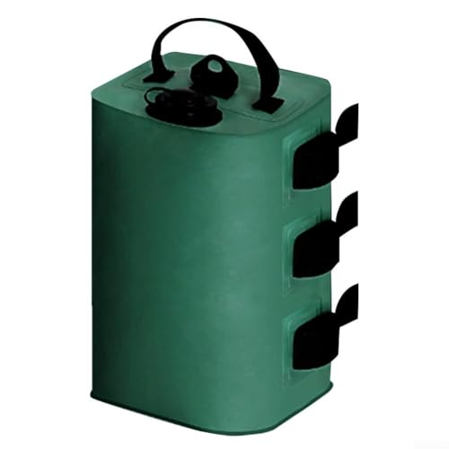 GLFLOW Vielseitiger 10-Liter-PVC-Wassergewichtsbeutel – winddichter Outdoor-Zeltanker für Vordächer, Pavillons und Strand-Setups (grün) von GLFLOW