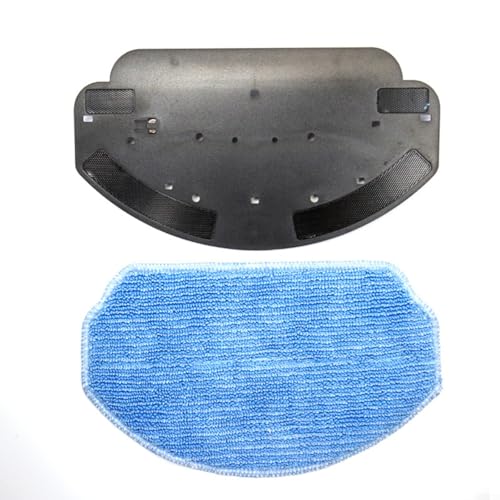 GLFLOW Wischmopp-Pad-Halterung, kompatibel mit MAMNV BR150 BR151 Roboter-Staubsauger-Mikrofaser-Pad-Montageset (1 Wischmopphalterung + 1 Lappen) von GLFLOW