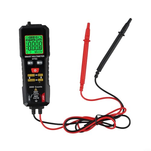 HT93 Digitales Messgerät mit integrierter LED-Taschenlampe, NCV-Funktion und automatischer Abschaltung zur Optimierung des Batterieverbrauchs während des Testens HT93 Digitales Messgerät mit integrierter LED-Taschenlampe, NCV-Funktion und automatischer Abschaltung zur Optimierung des Batterieverbrauchs während des Testens von GLFLOW